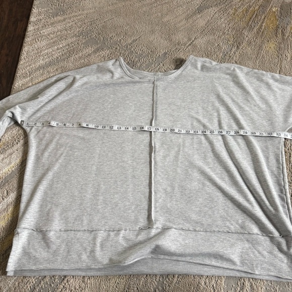 Spanx pullover gray sweatshirt Perfect Length Top Dolman 3/4 Sleeve 3X - Picture 6 of 9